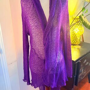 Unbranded Women's Purple Cardigan